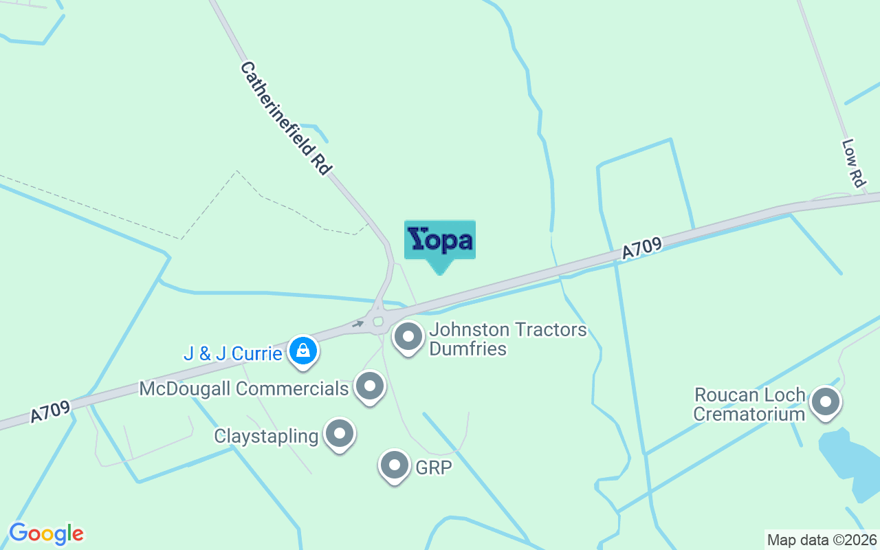 Map showing the location of DG1 3PG