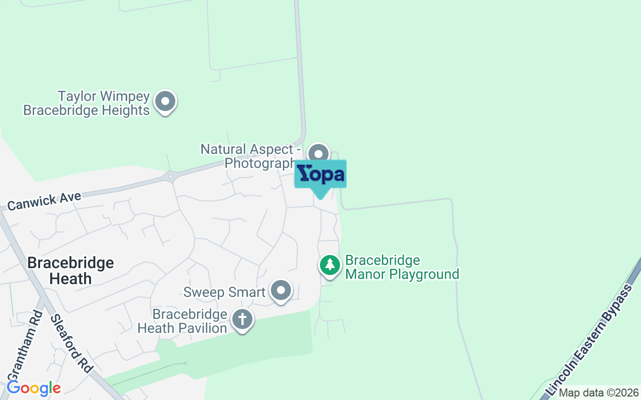 Map showing the location of LN4 2UD