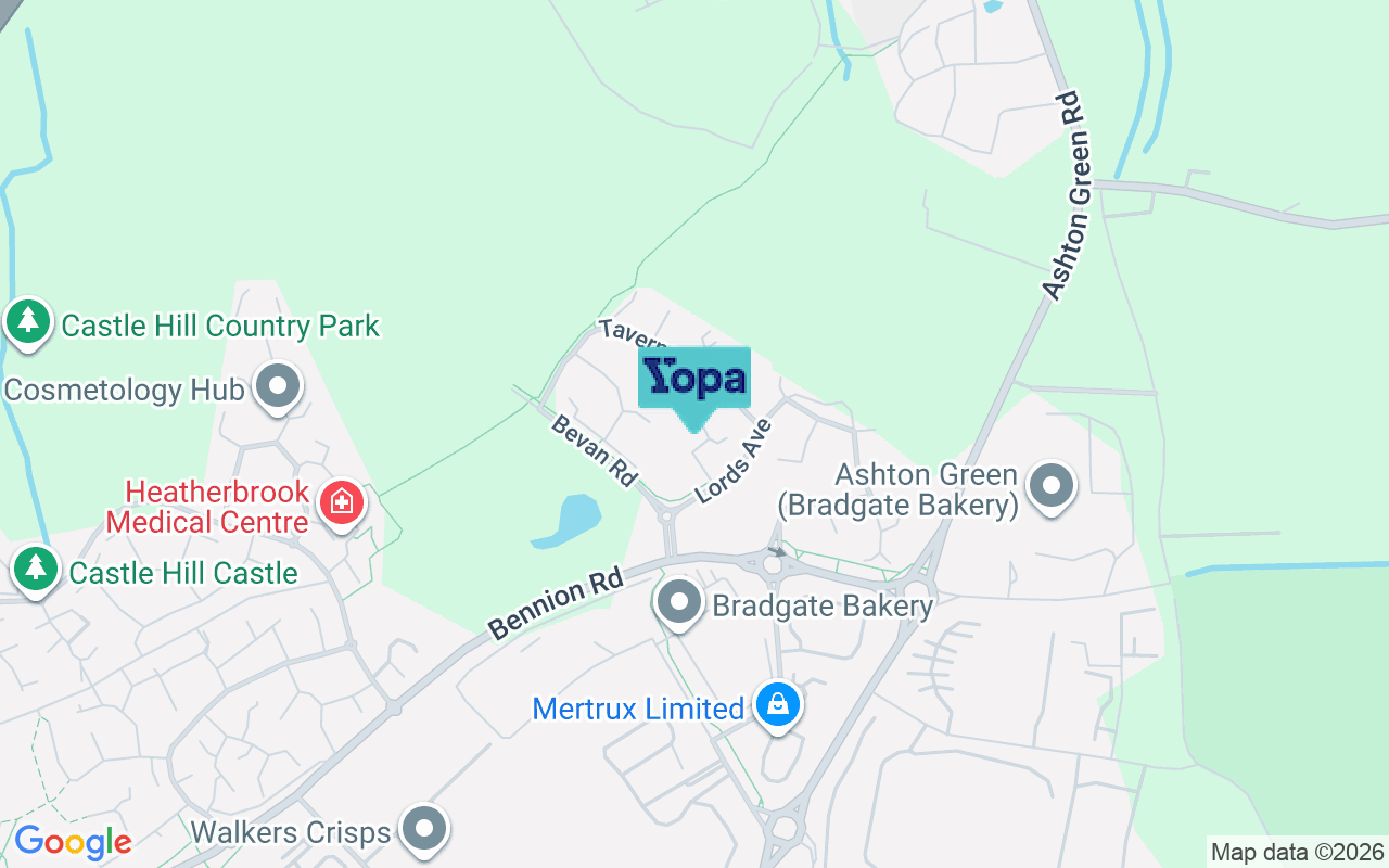 Map showing the location of LE4 2HW