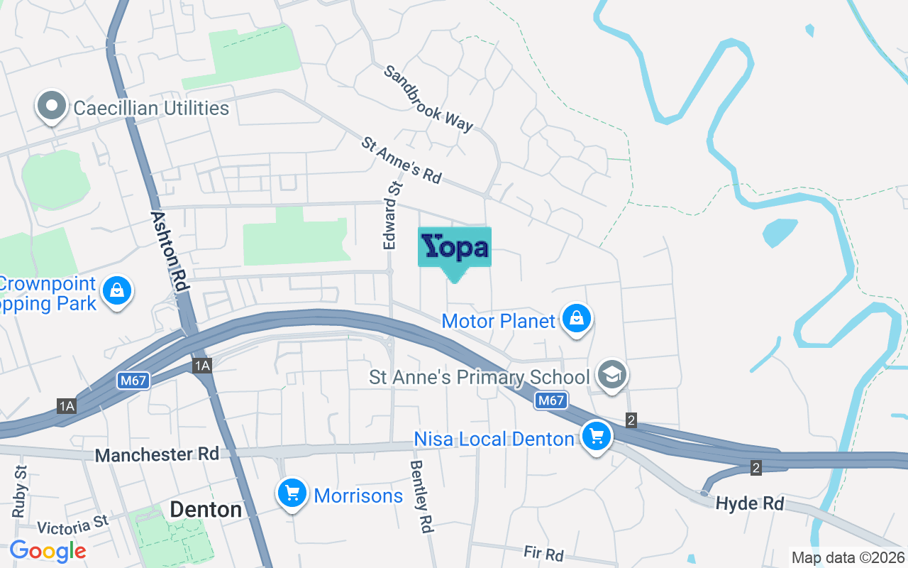 Map showing the location of M34 3DA