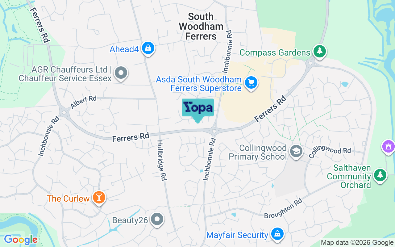 Map showing the location of CM3 5SR