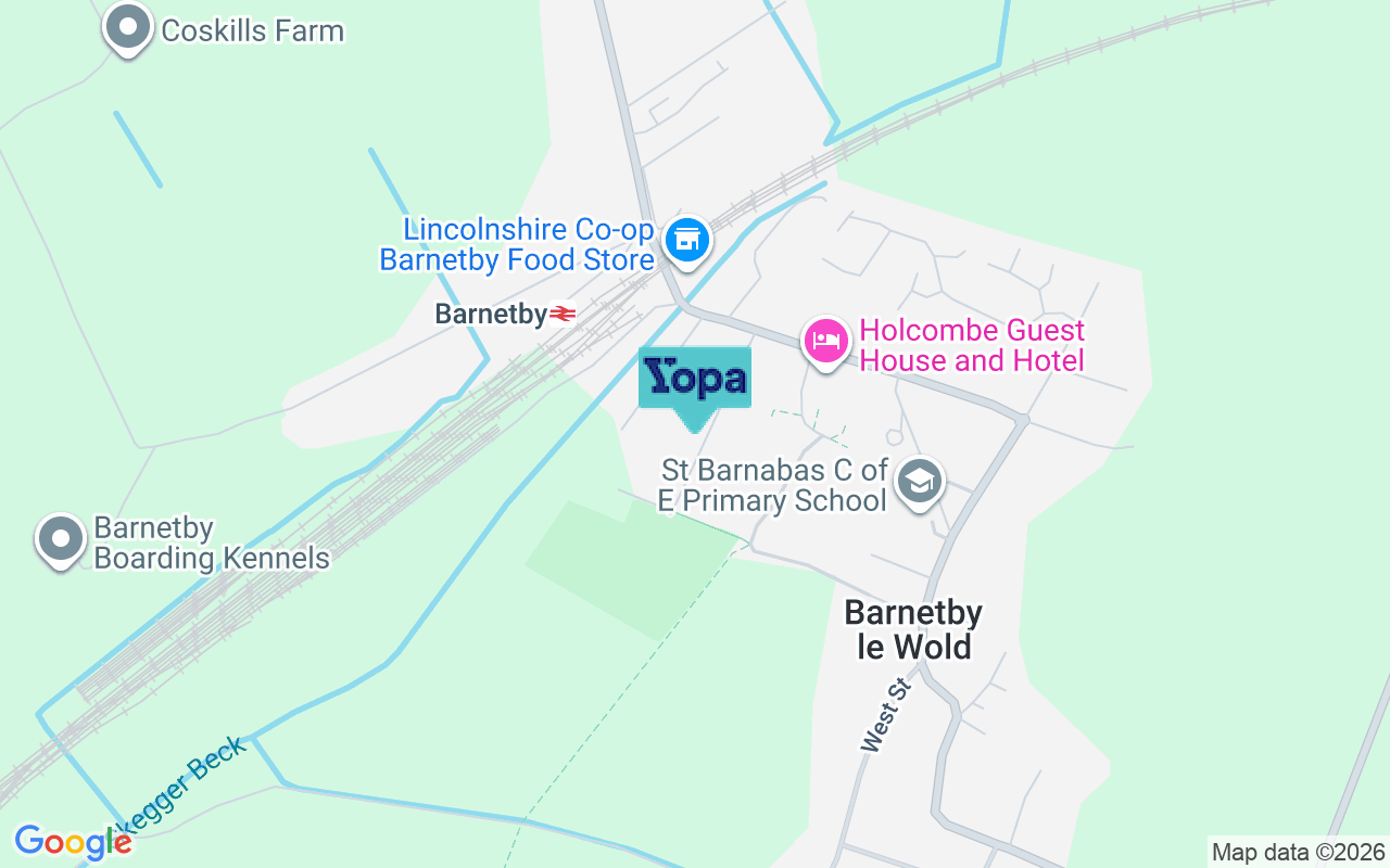 Map showing the location of DN38 6HR