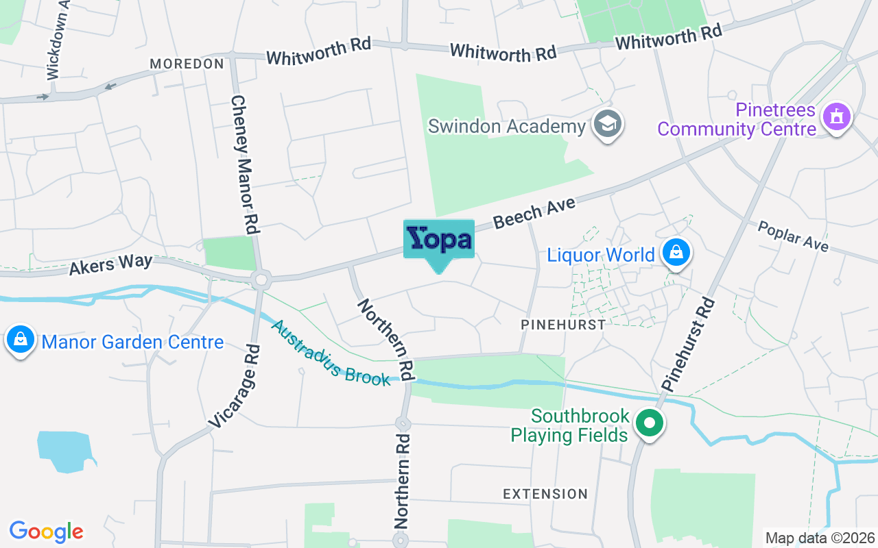 Map showing the location of SN2 1PP