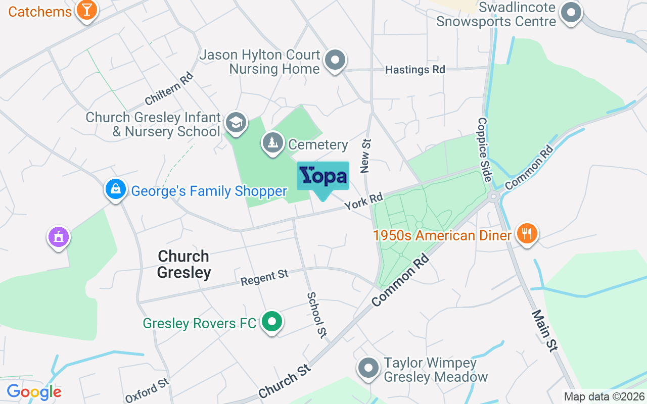Map showing the location of DE11 9QG