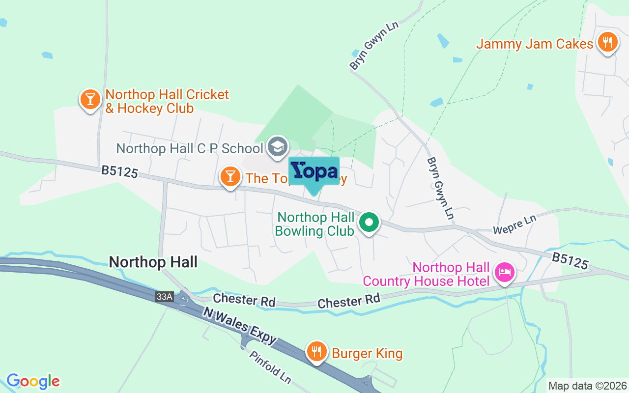 Map showing the location of CH7 6JG