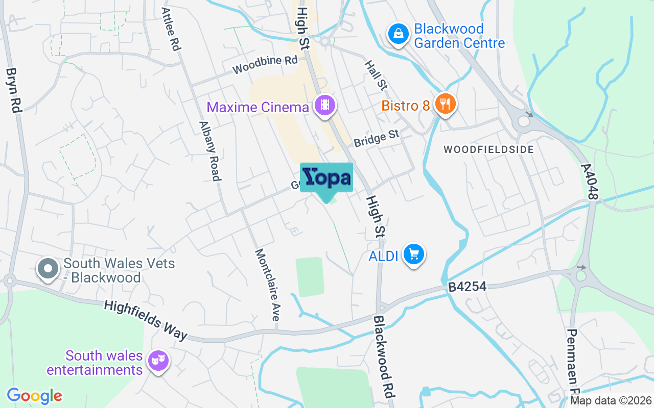 Map showing the location of NP12 1DJ