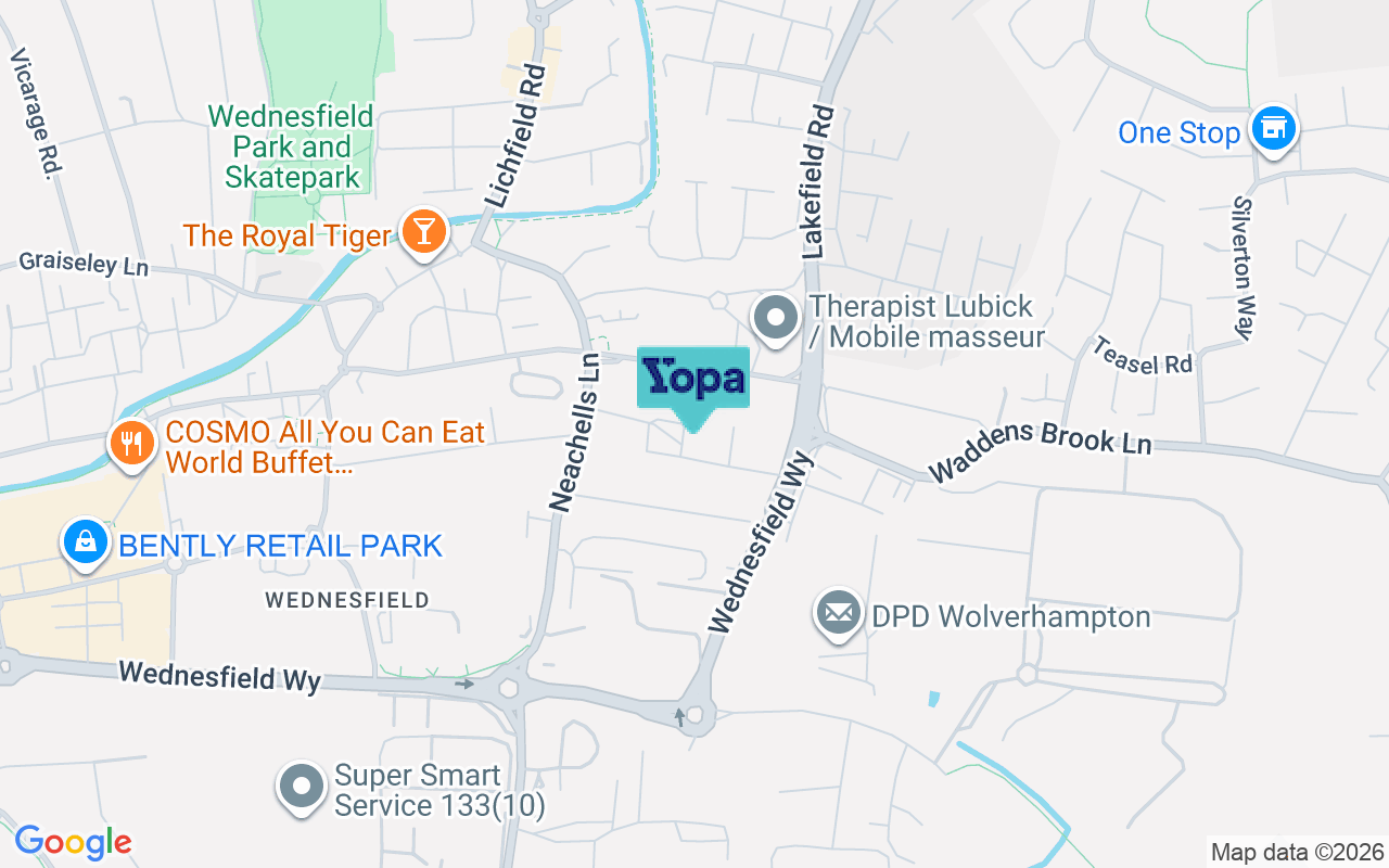 Map showing the location of WV11 3QR