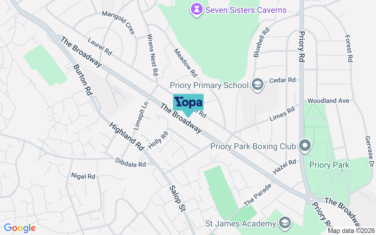 Map showing the location of DY1 3EJ