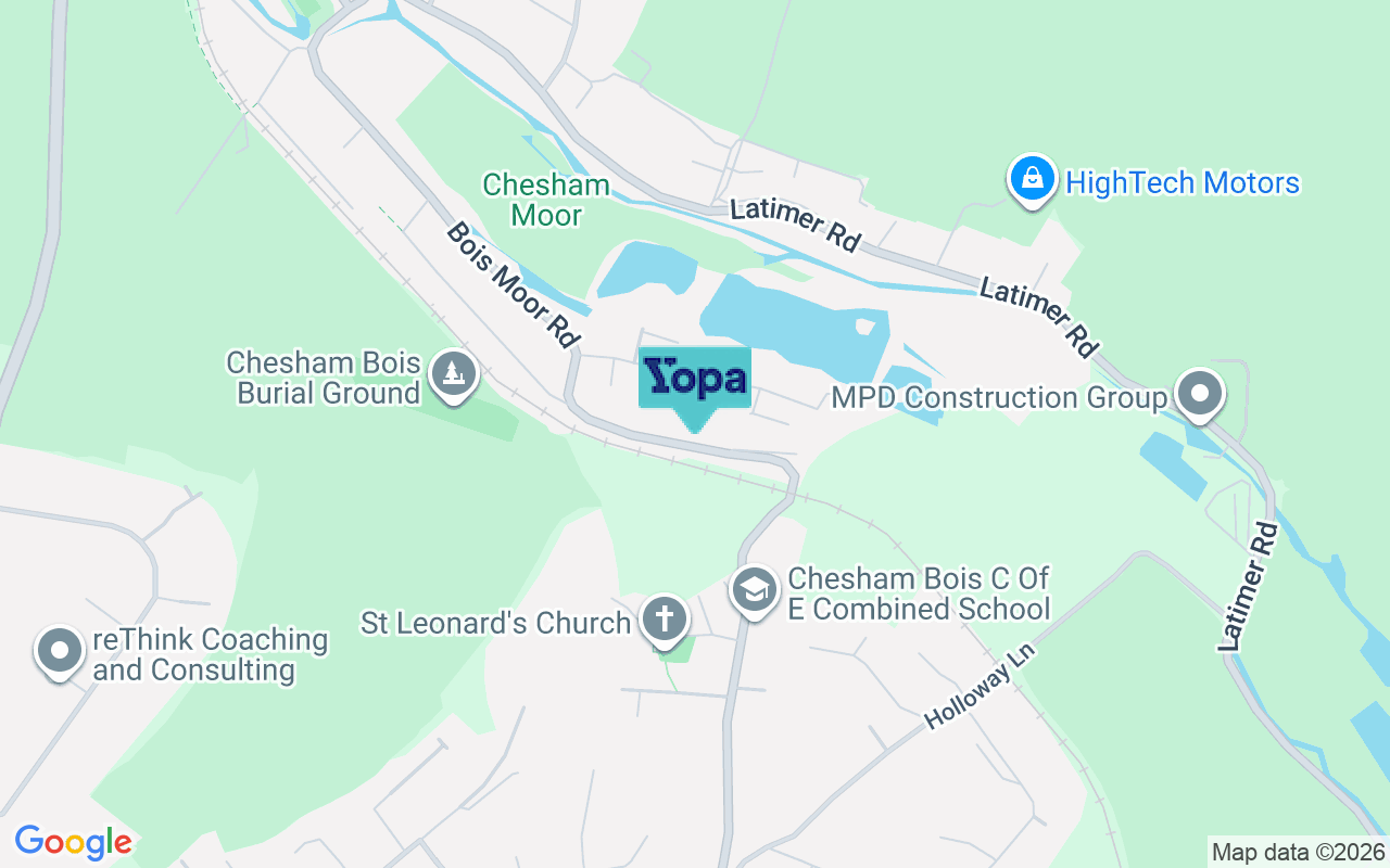Map showing the location of HP5 1SZ