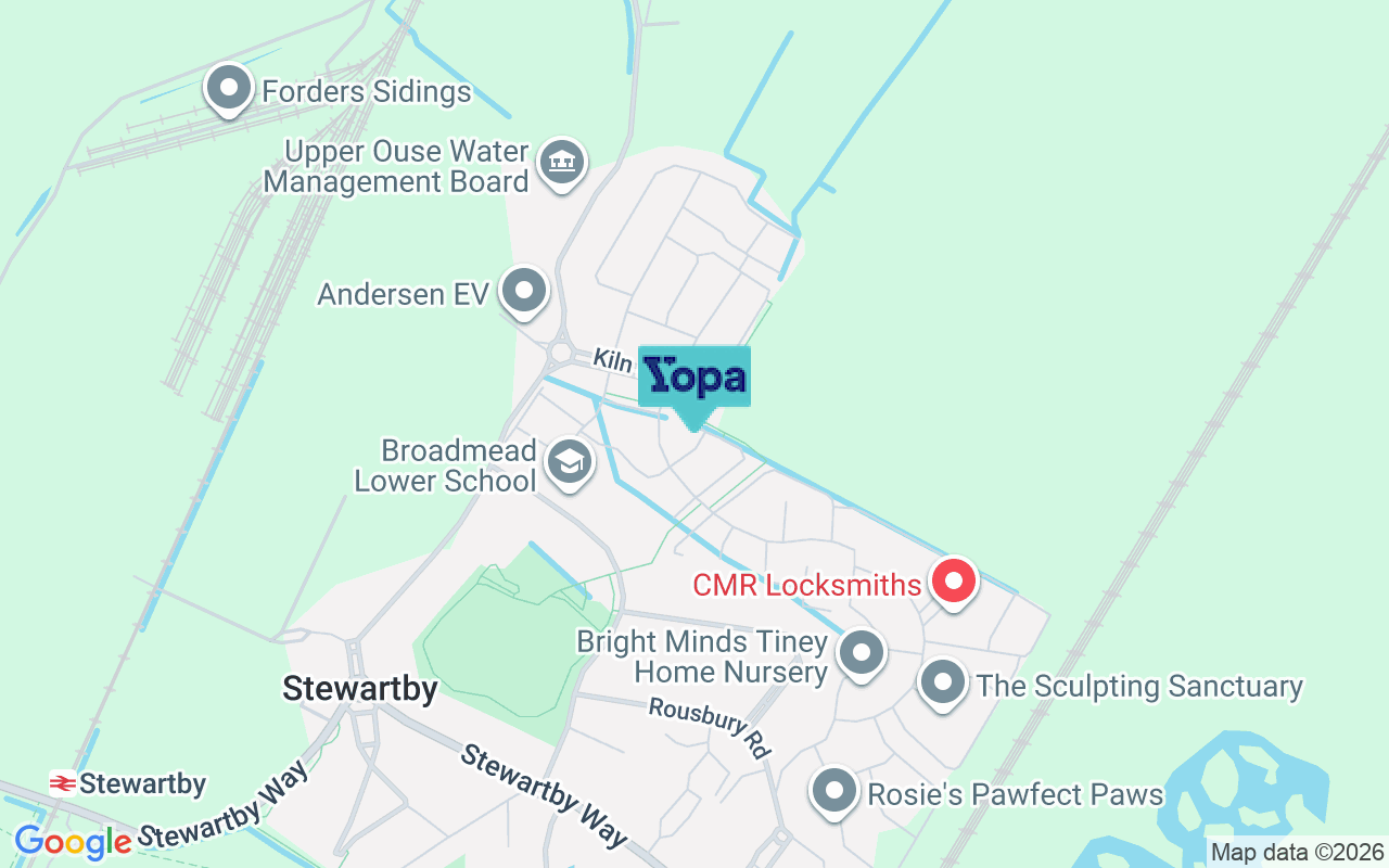 Map showing the location of MK43 9GF