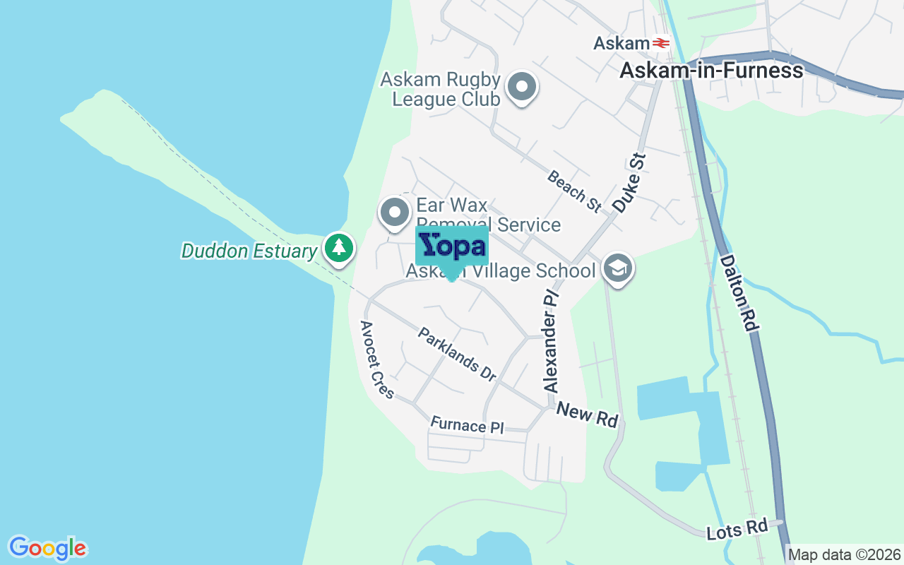 Map showing the location of LA16 7JT