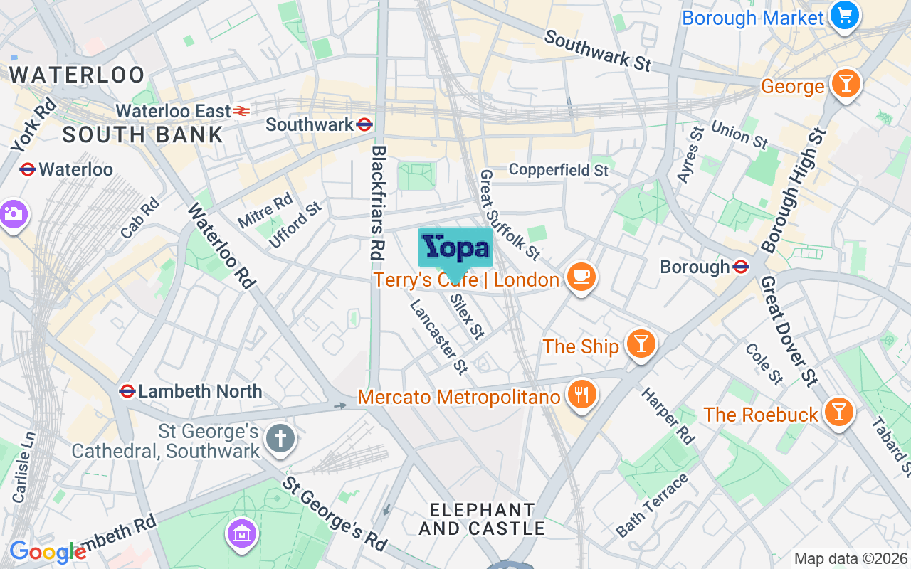Map showing the location of SE1 0RD