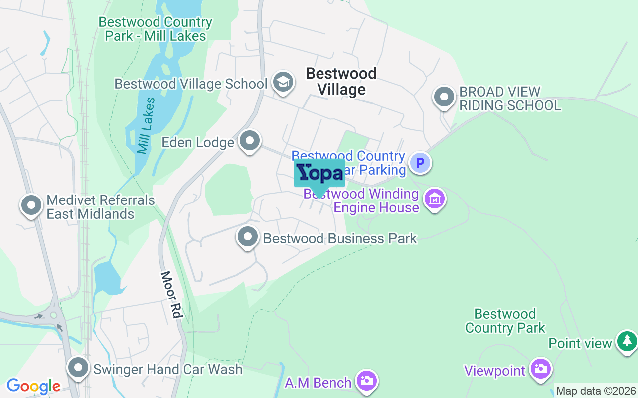 Map showing the location of NG6 8YU