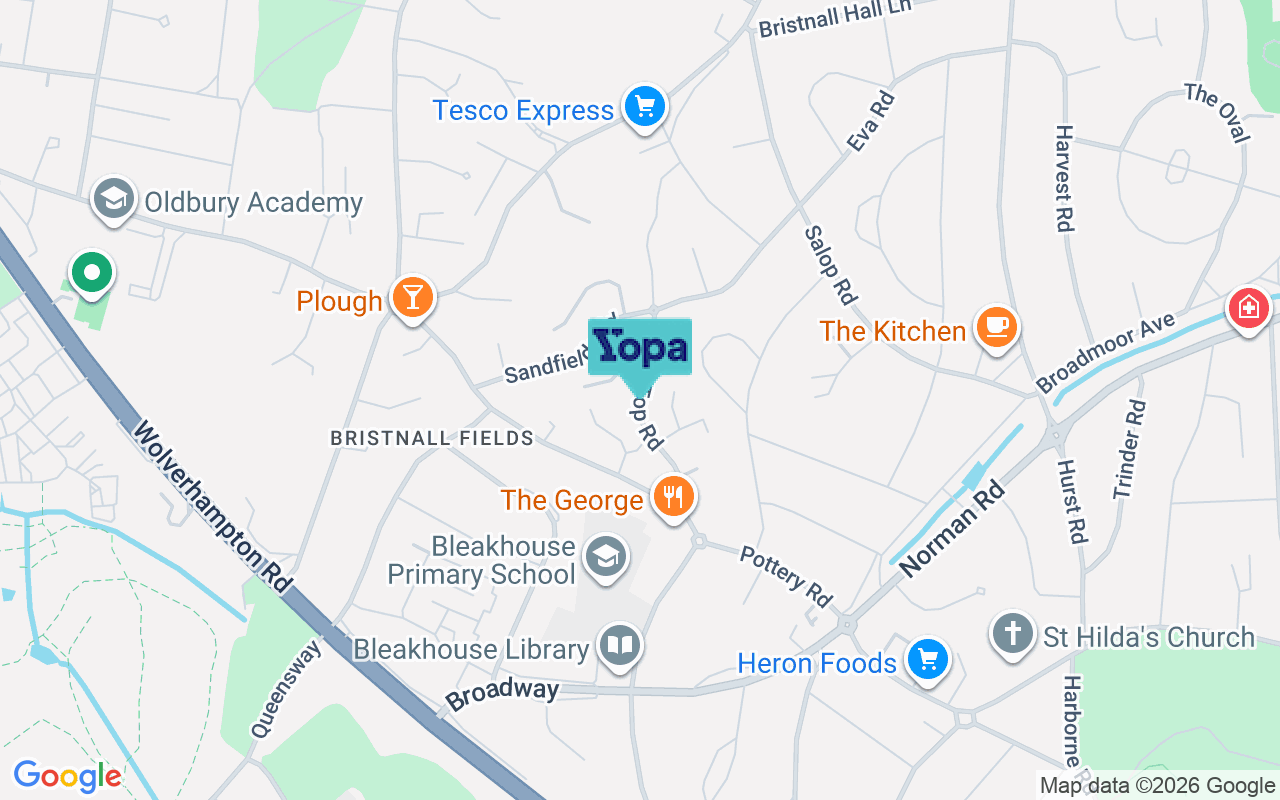 Map showing the location of B68 9DU