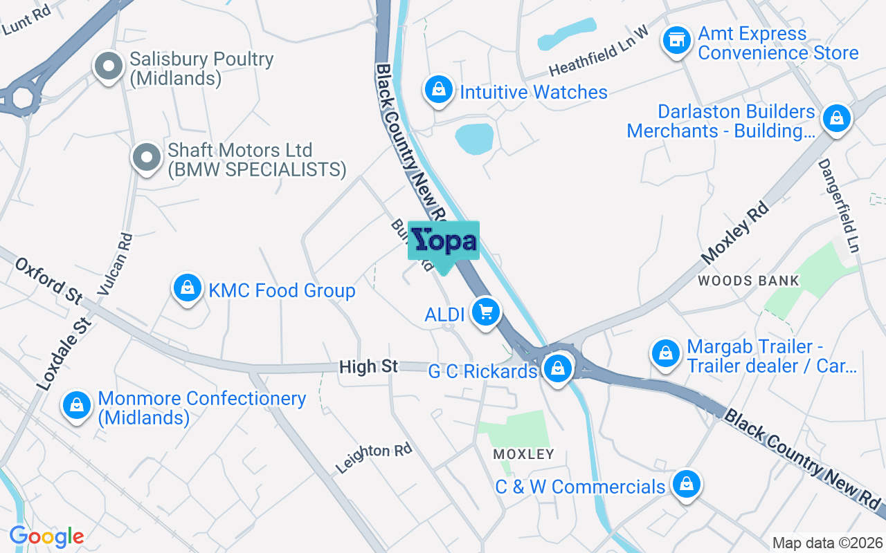 Map showing the location of WS10 8SR