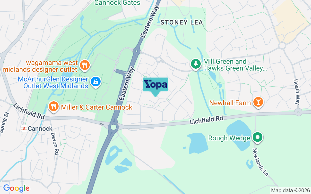 Map showing the location of WS11 7LJ