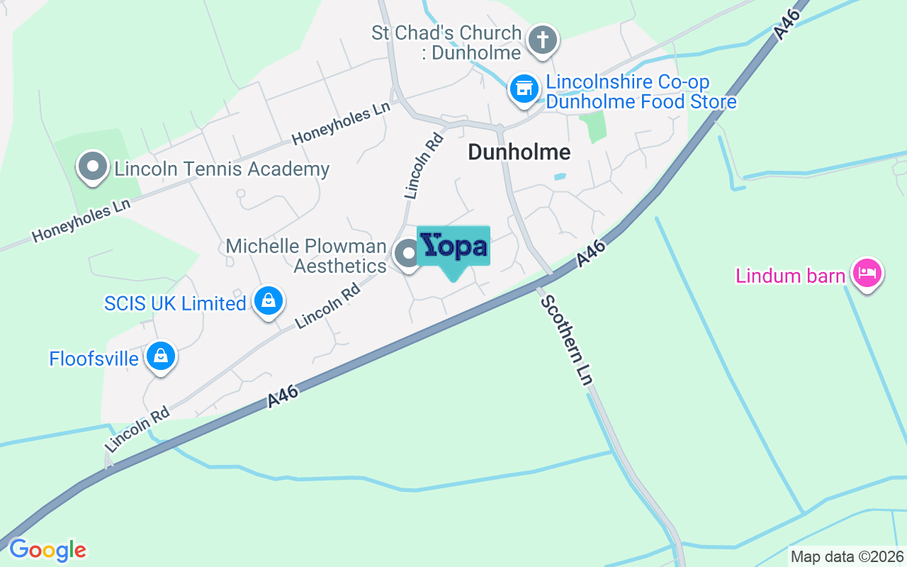Map showing the location of LN2 3UH