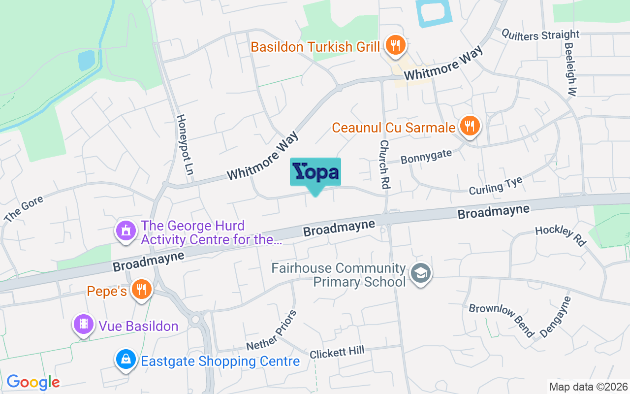 Map showing the location of SS14 2LT
