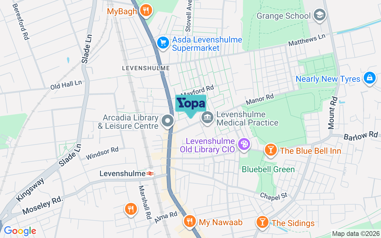 Map showing the location of M19 3DF