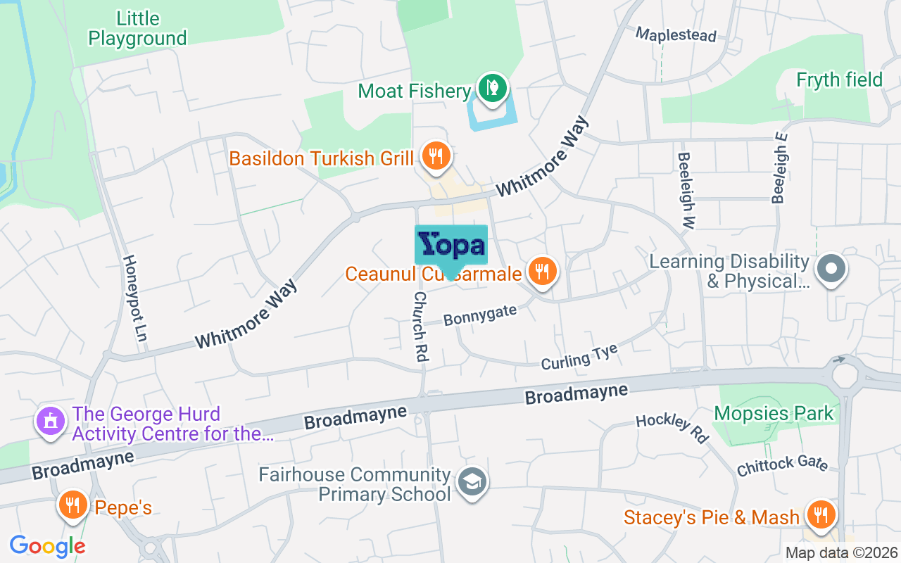 Map showing the location of SS14 2FF