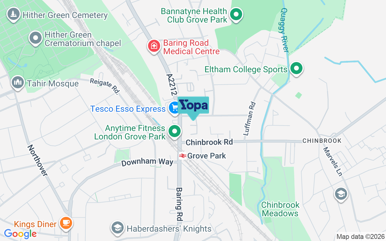 Map showing the location of SE12 0BP