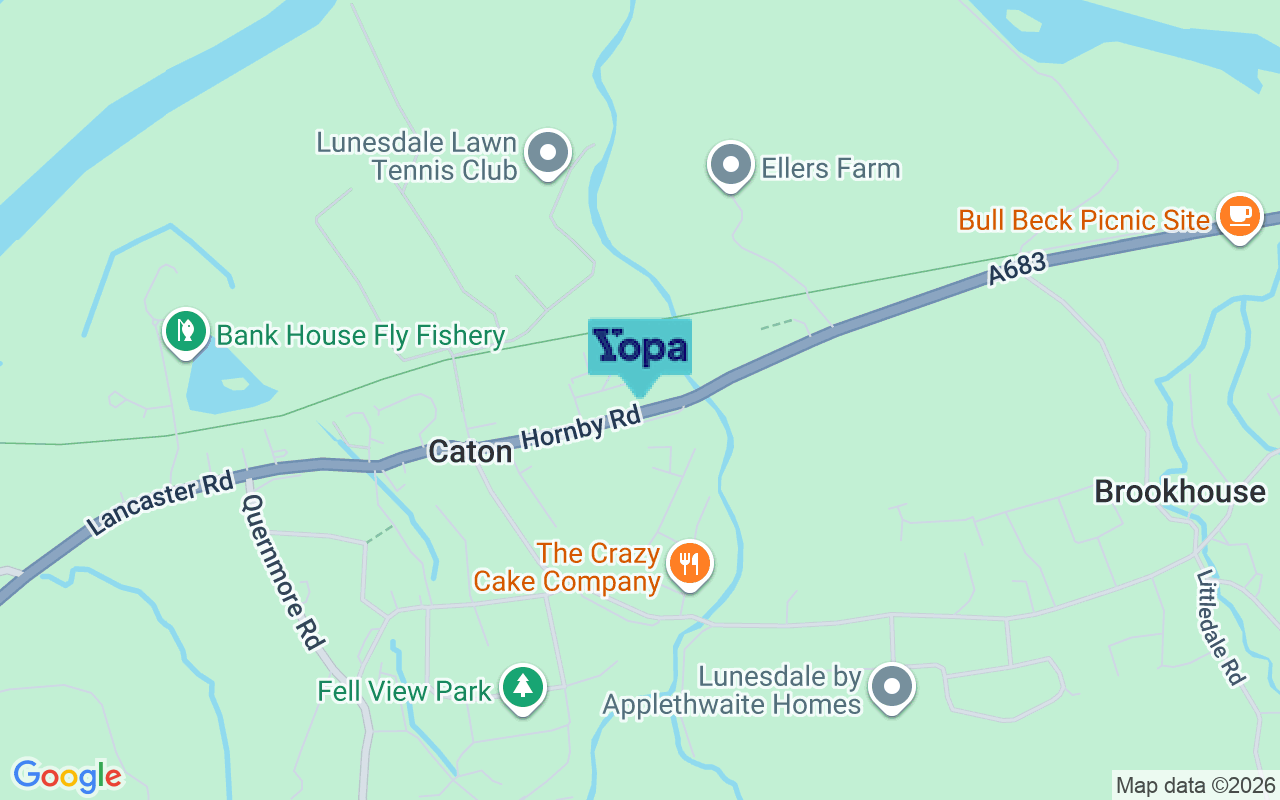 Map showing the location of LA2 9QR