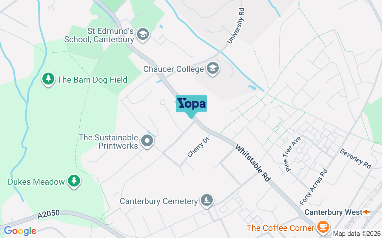 Map showing the location of CT2 8EJ