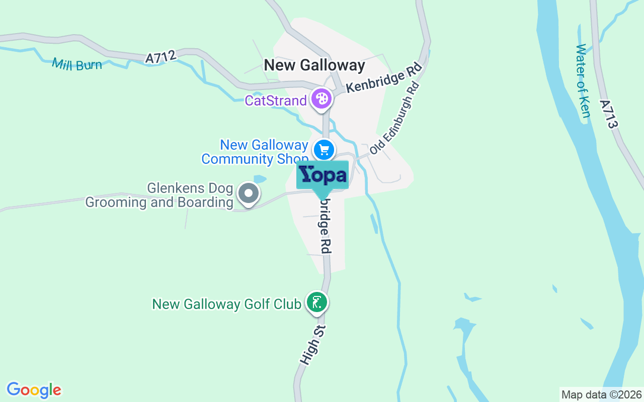 Map showing the location of DG7 3RN