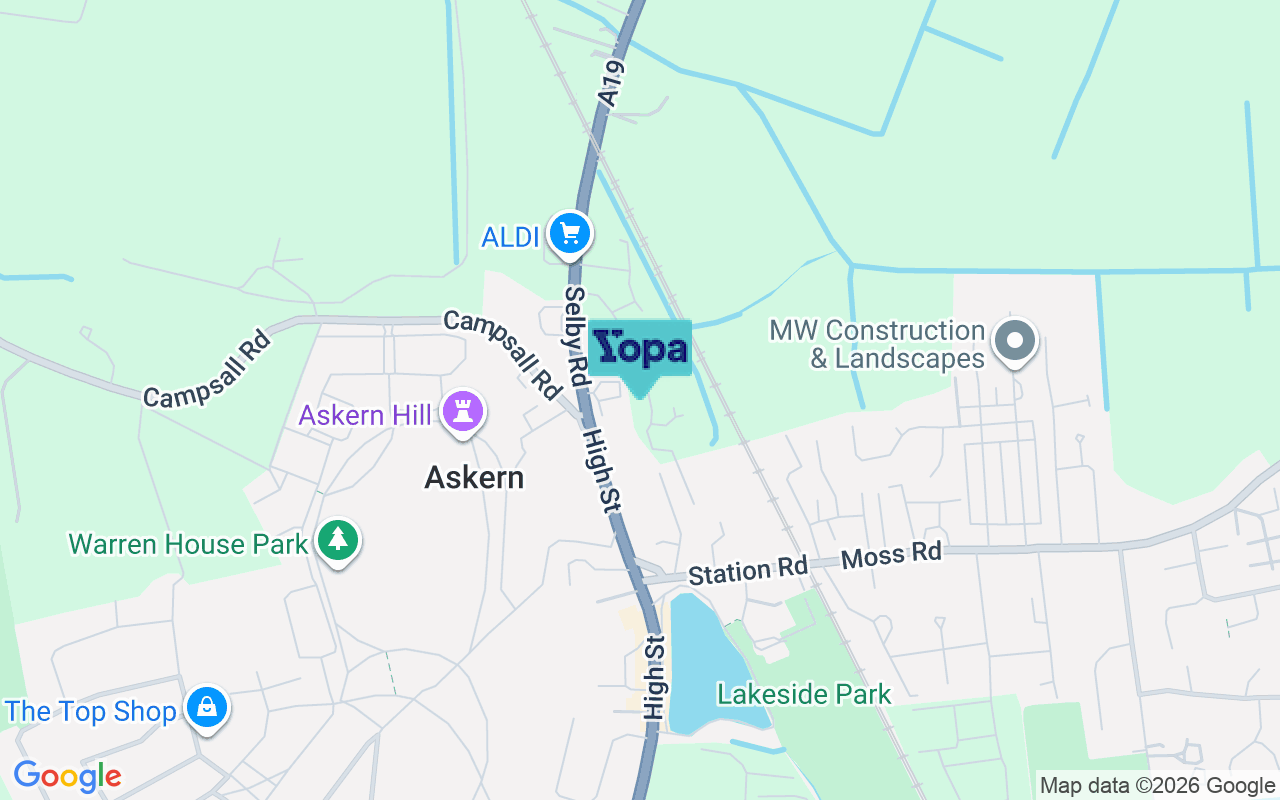 Map showing the location of DN6 0BF