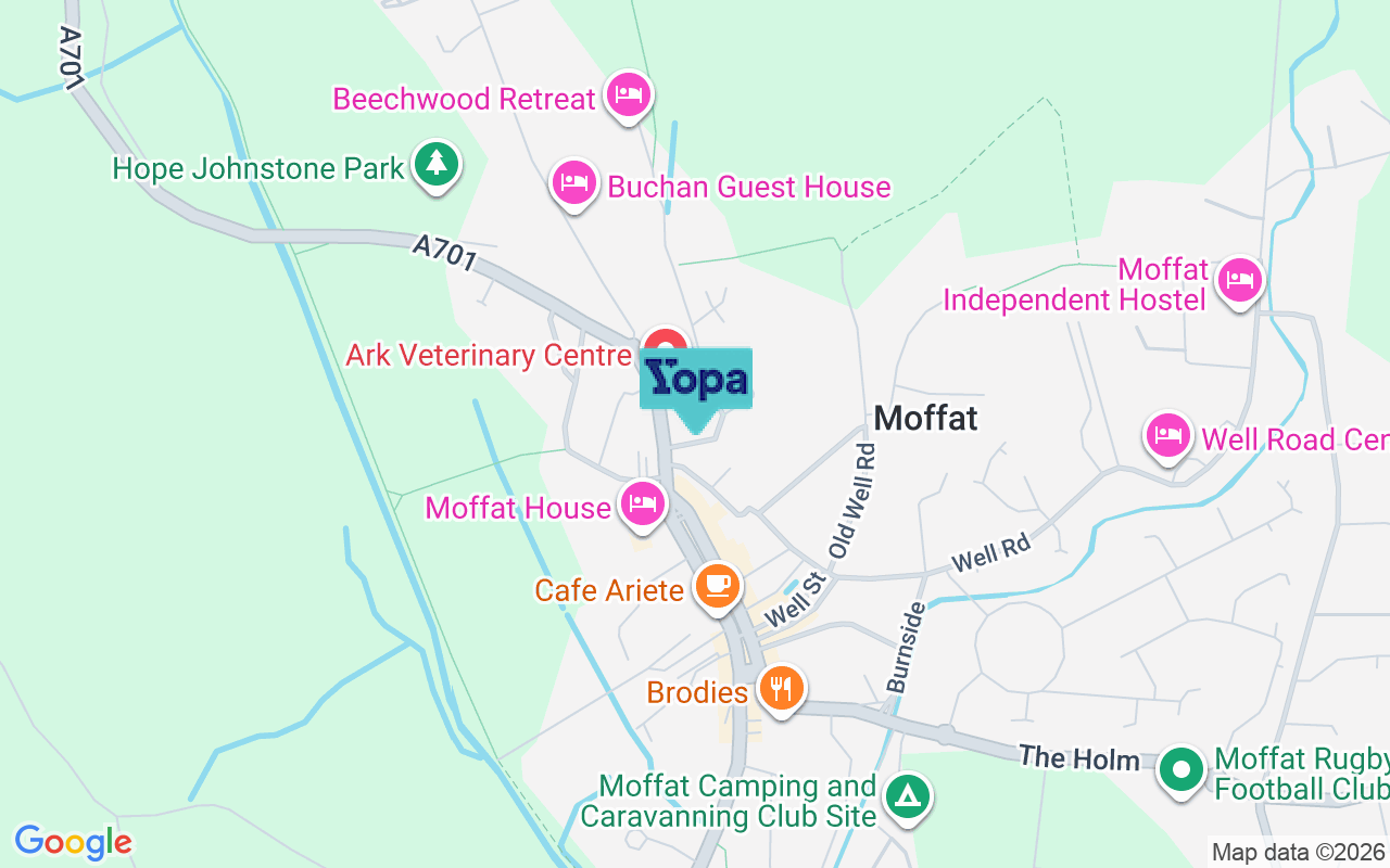 Map showing the location of DG10 9HS