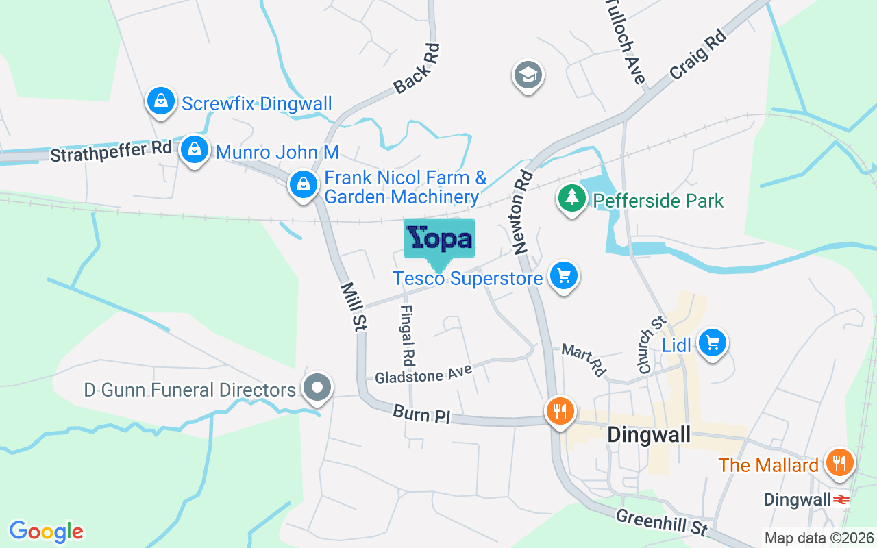 Map showing the location of IV15 9PS