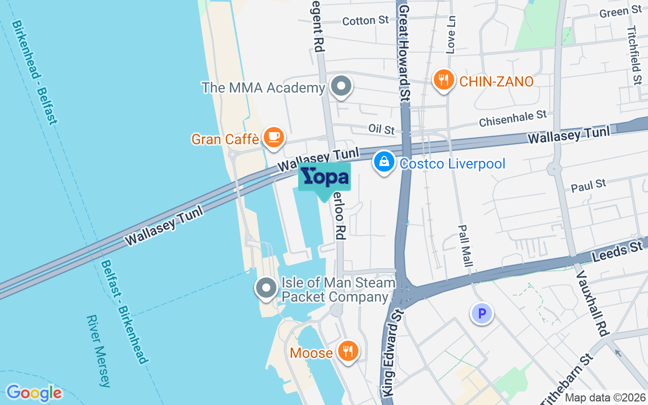 Map showing the location of L3 0BH
