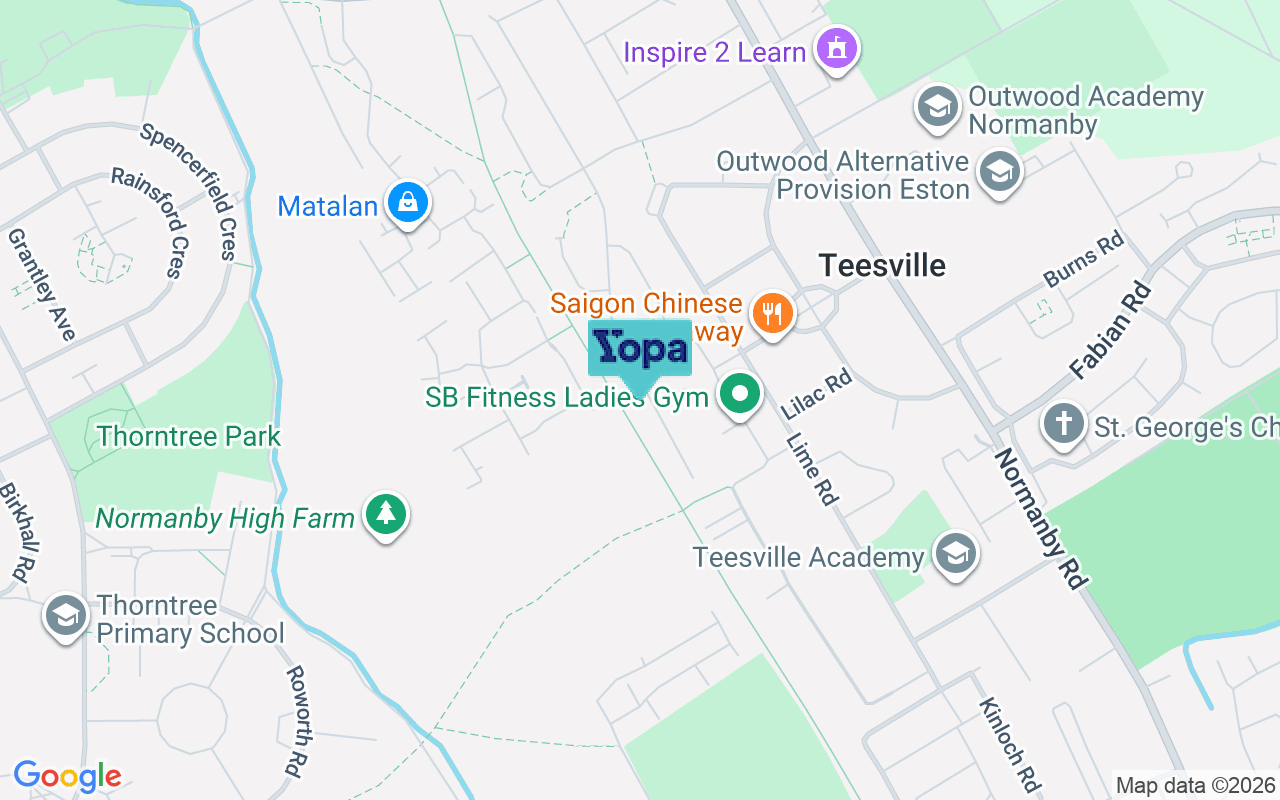 Map showing the location of TS6 0AL