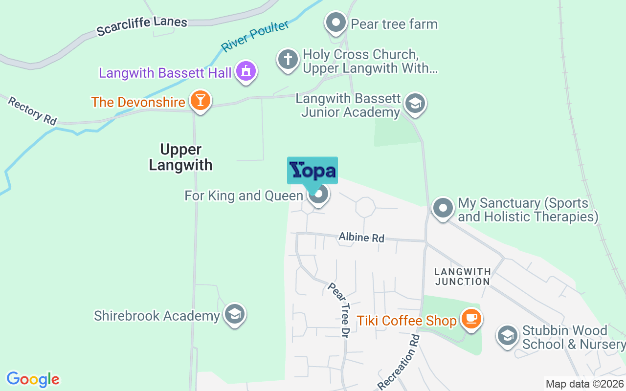 Map showing the location of NG20 9AU