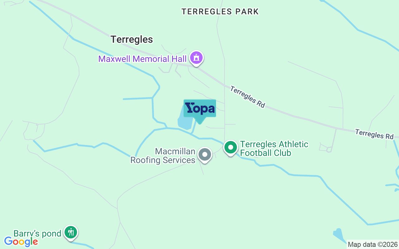 Map showing the location of DG2 9AH