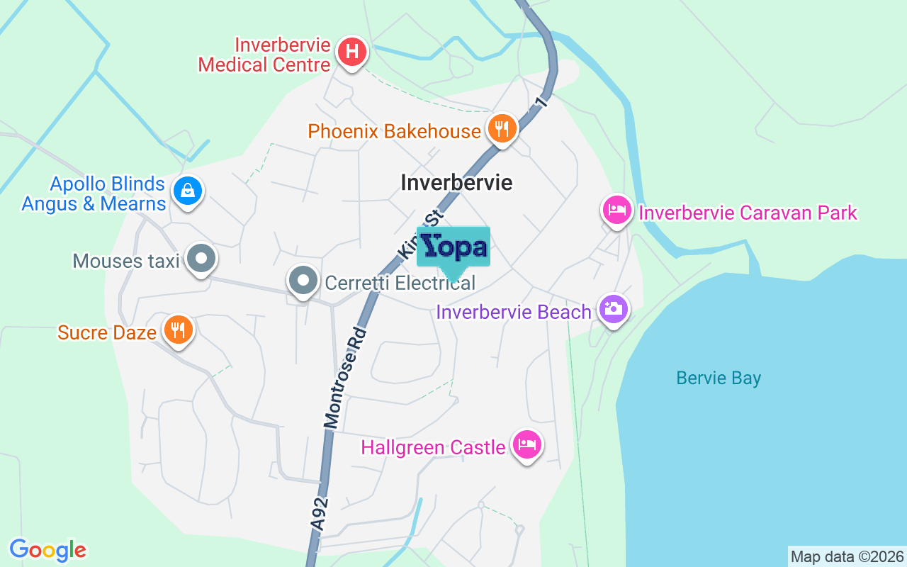 Map showing the location of DD10 0RE