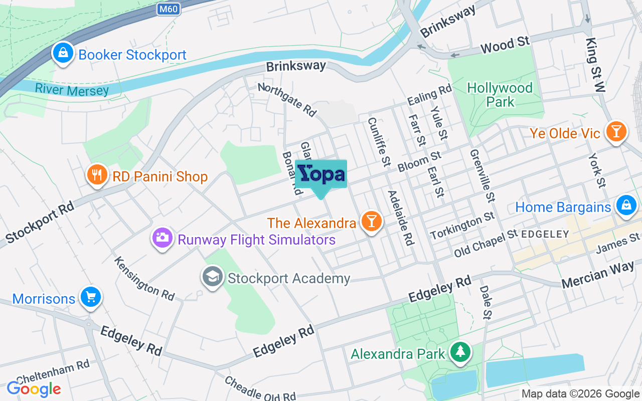 Map showing the location of SK3 9NX