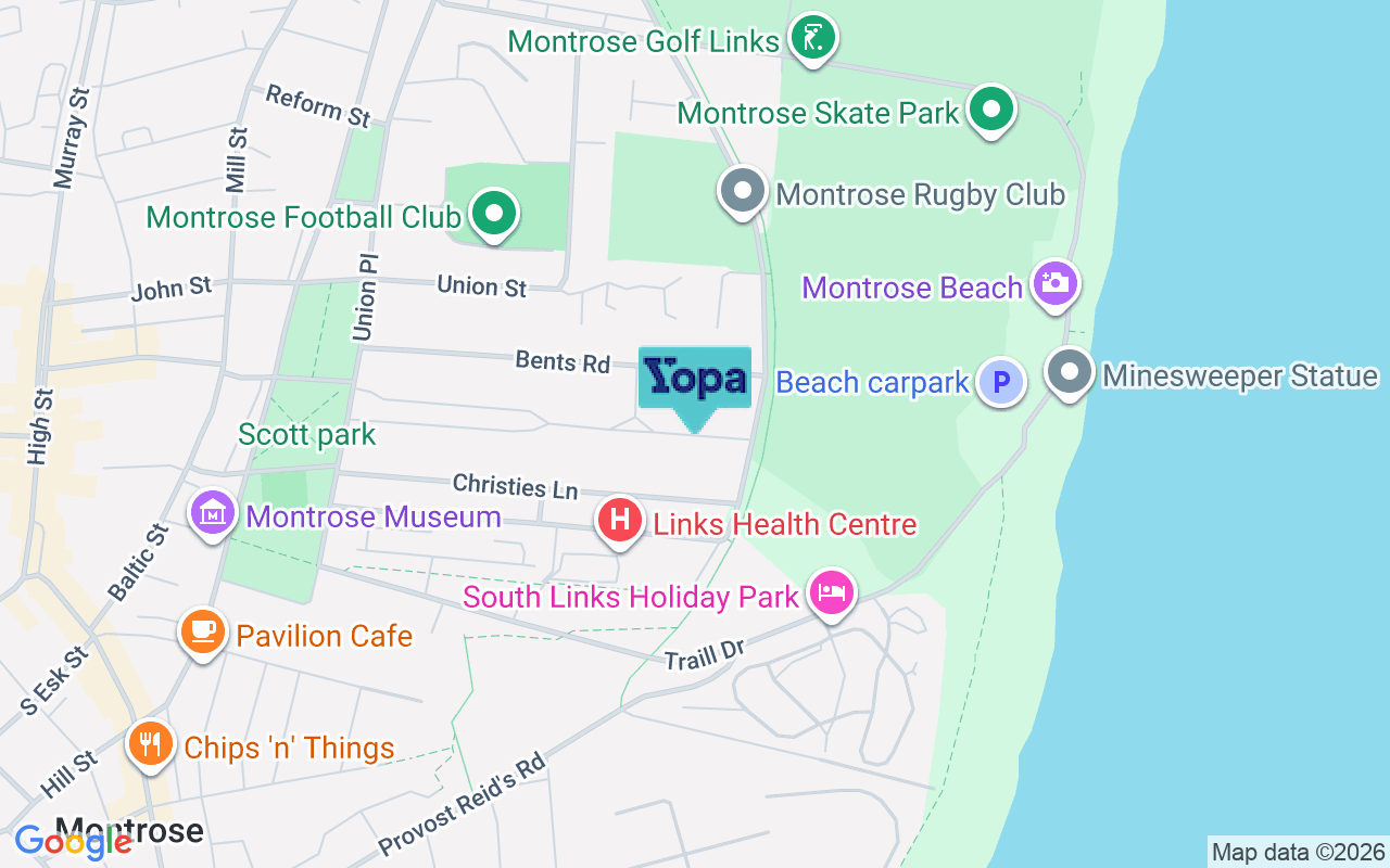 Map showing the location of DD10 8PW