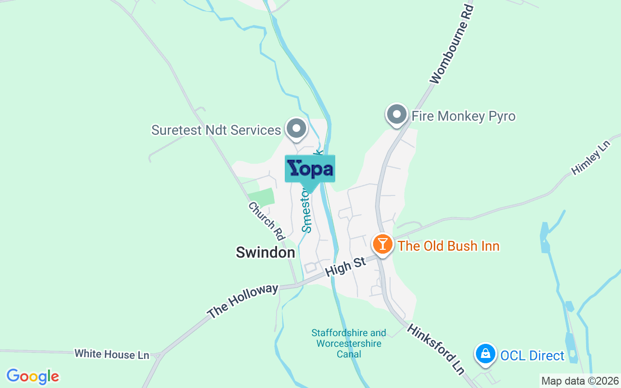 Map showing the location of DY3 4NE