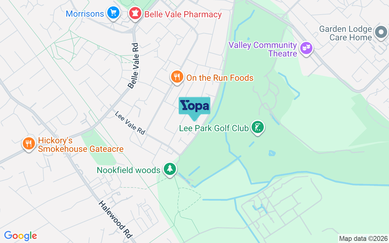 Map showing the location of L25 3NS