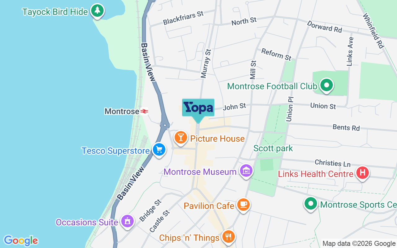 Map showing the location of DD10 8LR