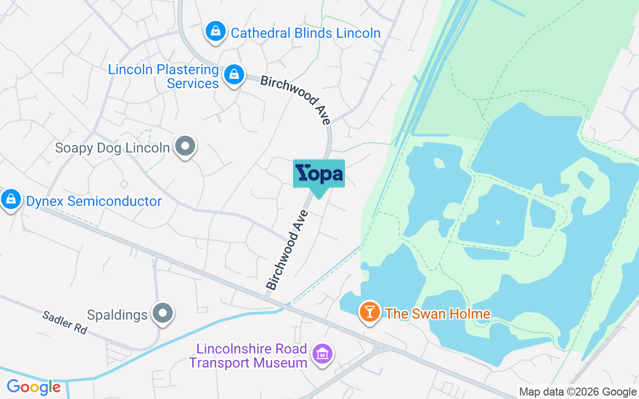 Map showing the location of LN6 0UQ