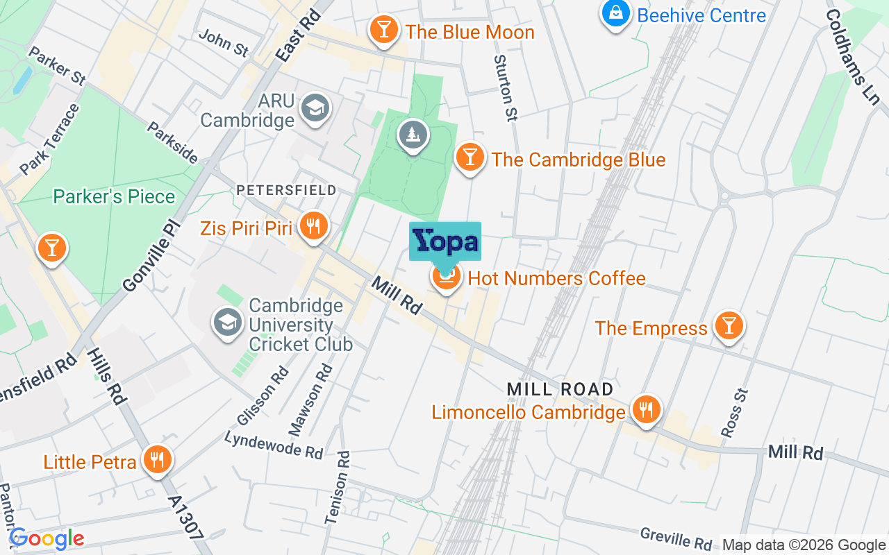 Map showing the location of CB1 2LJ