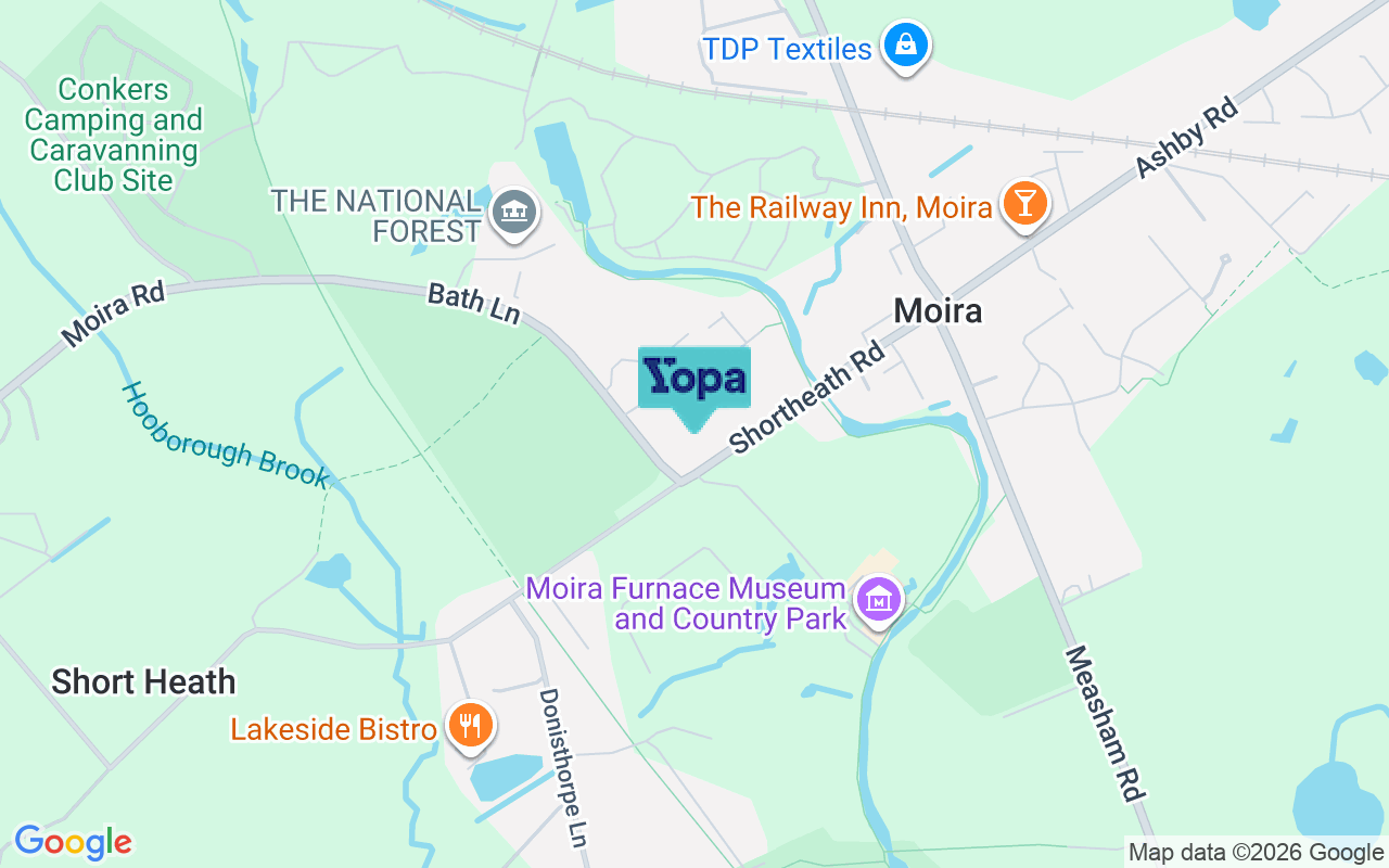 Map showing the location of DE12 6AL