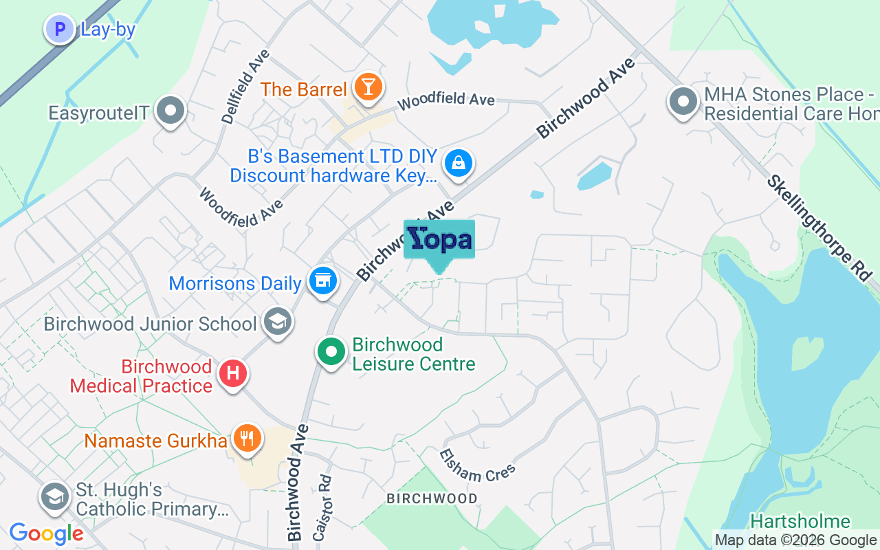 Map showing the location of LN6 0JG