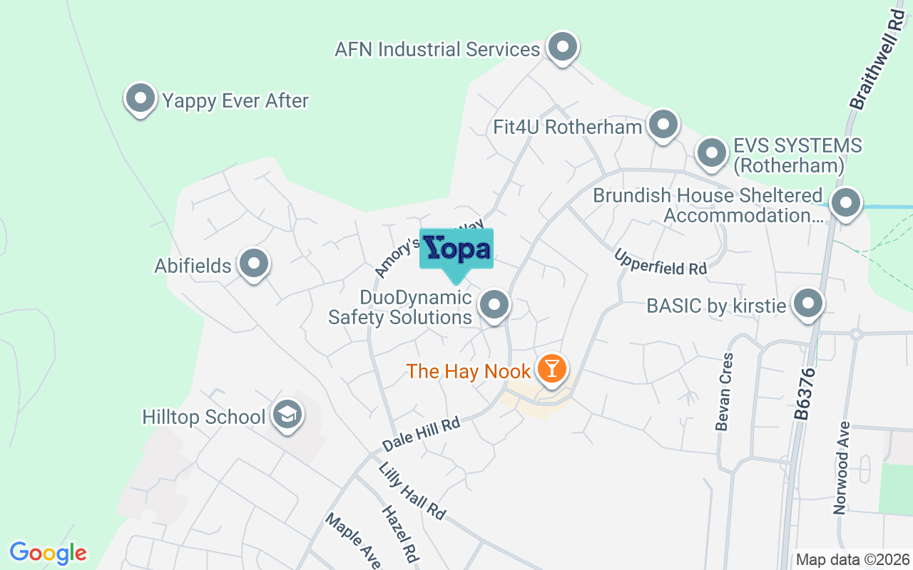 Map showing the location of S66 8RS
