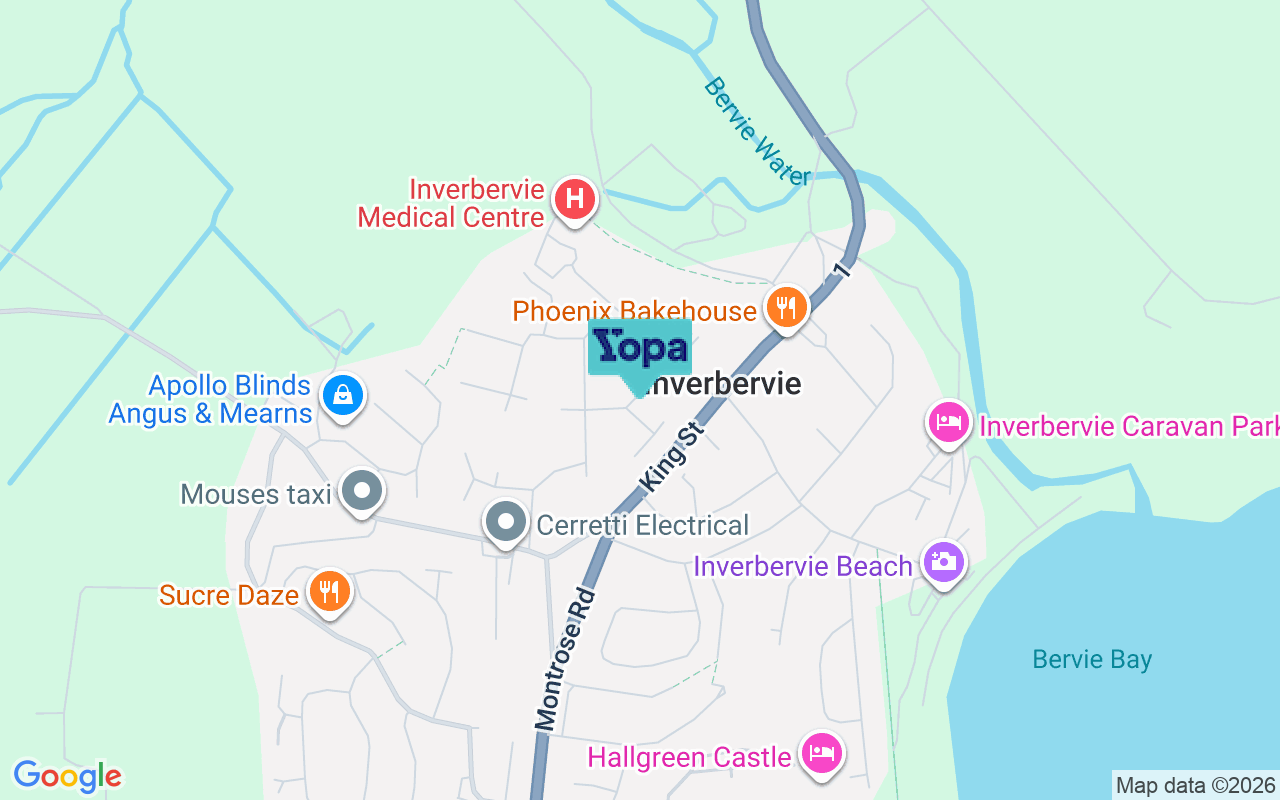 Map showing the location of DD10 0SA