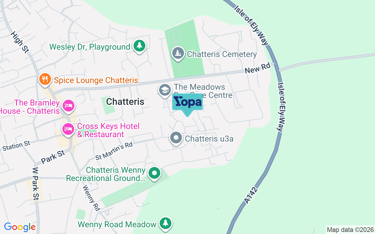 Map showing the location of PE16 6AY