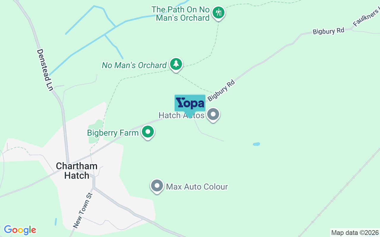 Map showing the location of CT4 7NE