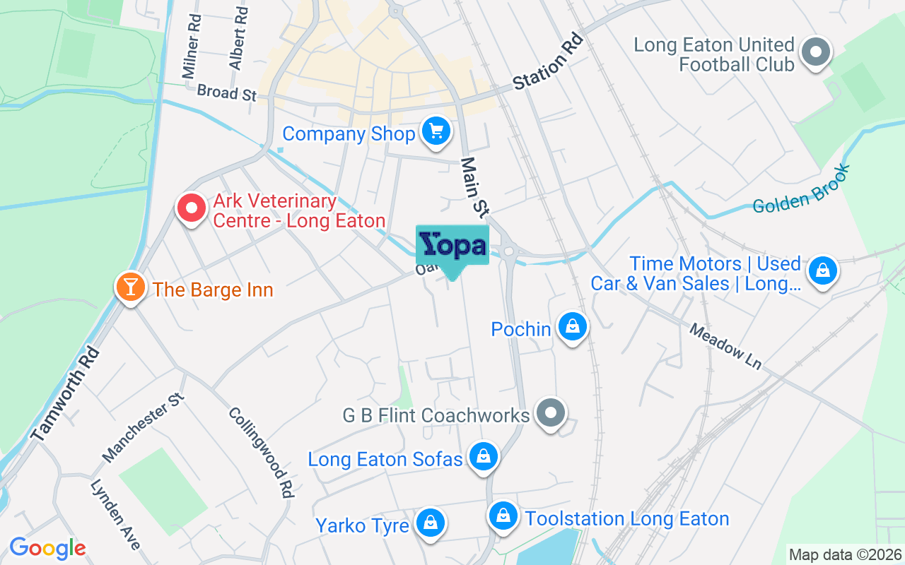 Map showing the location of NG10 1QX